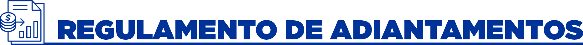 Título Regulamento de Adiantamentos